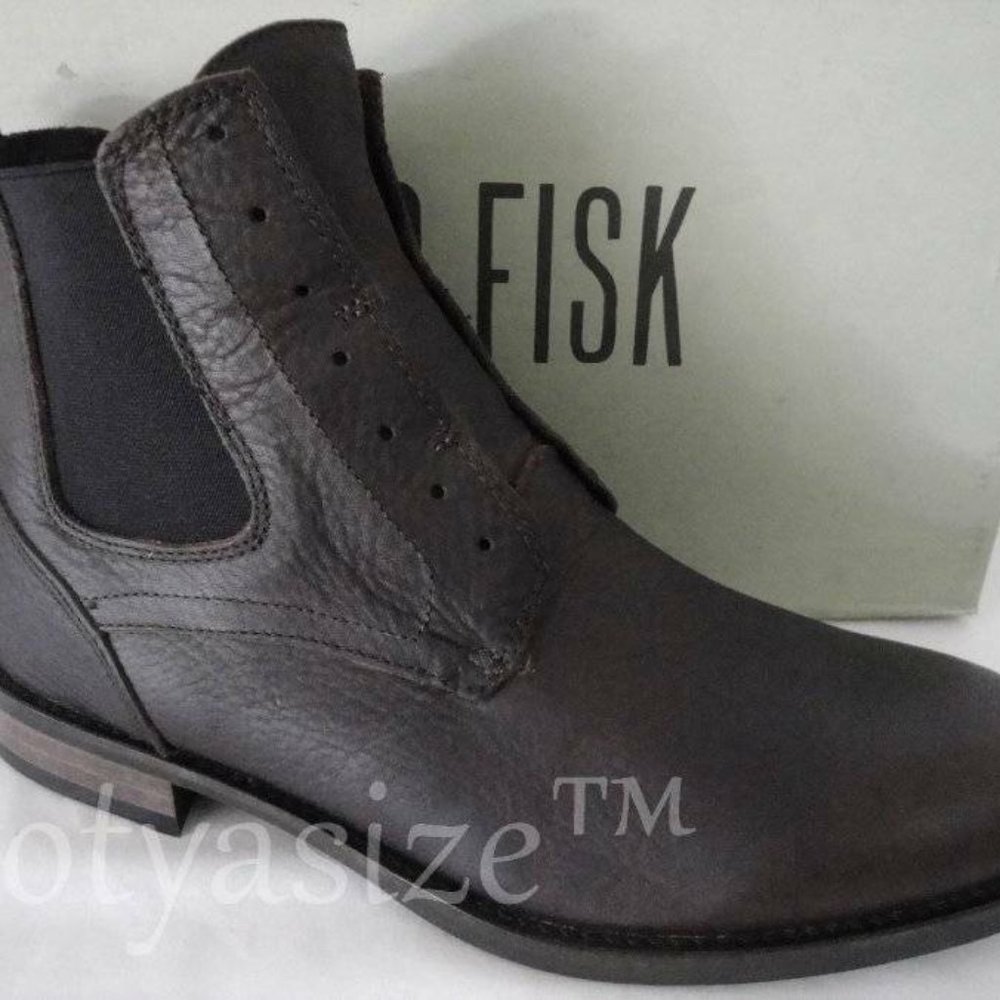 JD FISK MATHERS BROWN LEATHER CHELSEA‎ BOOTS (10)
